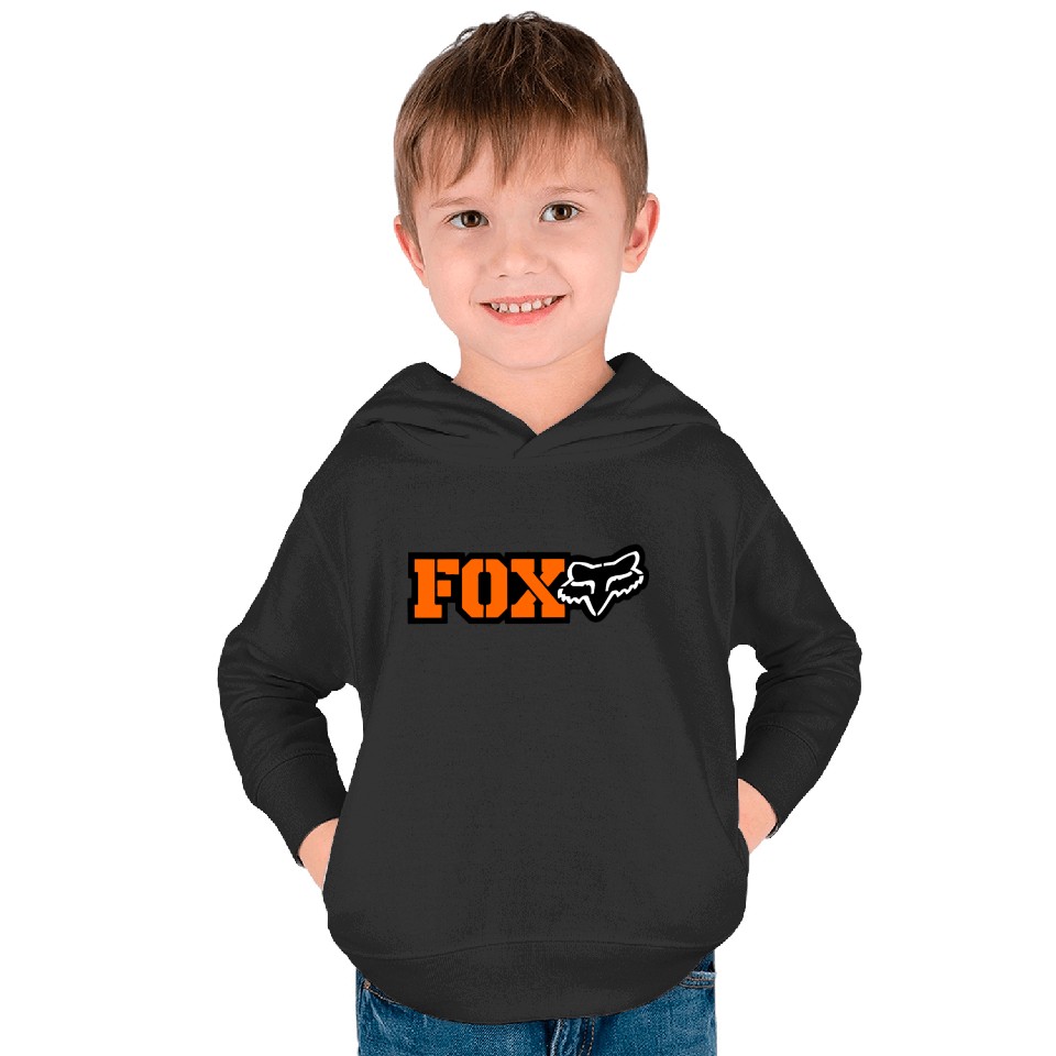 orange new logo racing fox Kids Pullover Hoodies