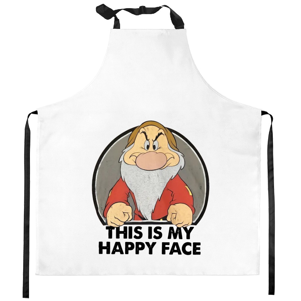 Disney Snow White Grumpy Kitchen Aprons, Funny Grumpy Seven Dwarfs ...