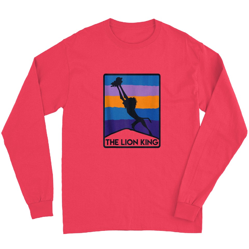Disneyss The Lion King Rafiki Simba Rise Silhouette Chest Logo Long ...