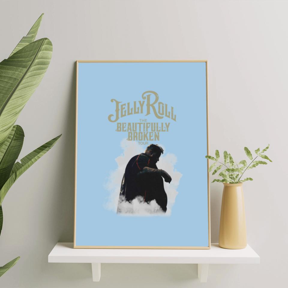 Jelly Roll The Beautifully Broken Tour 2024 Poster Set