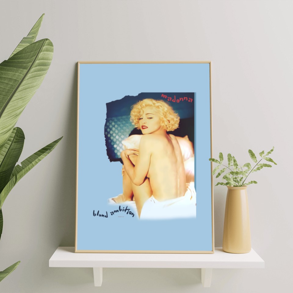 Vintage 1990 Madonna Blond Ambition World Tour Poster Set Poster Set