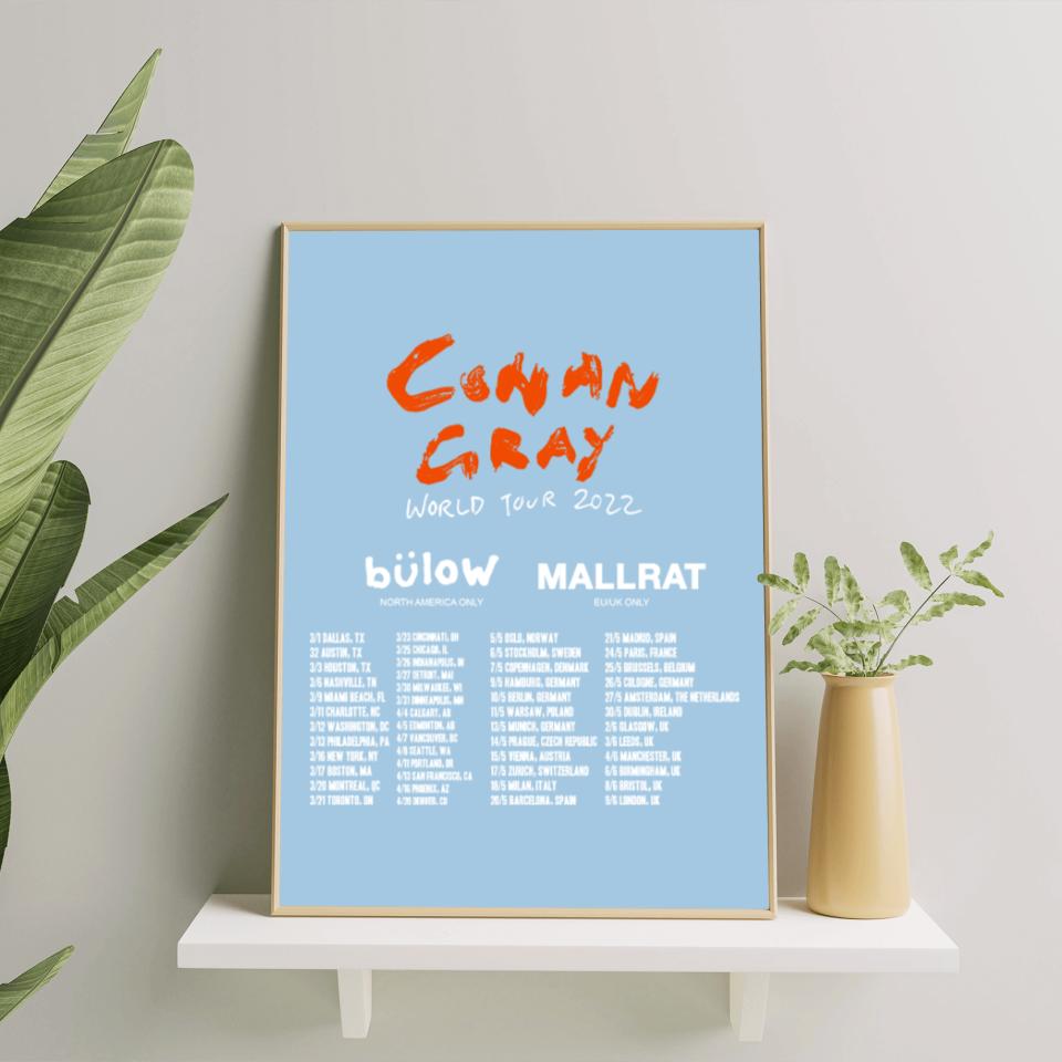 Conan Gray World Tour 2022 Poster Set