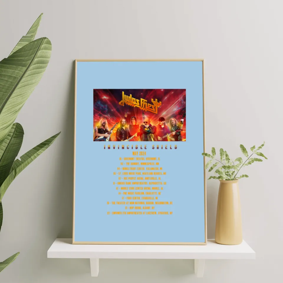 Judas Priest Invincible Shield 2024 Tour Poster Set