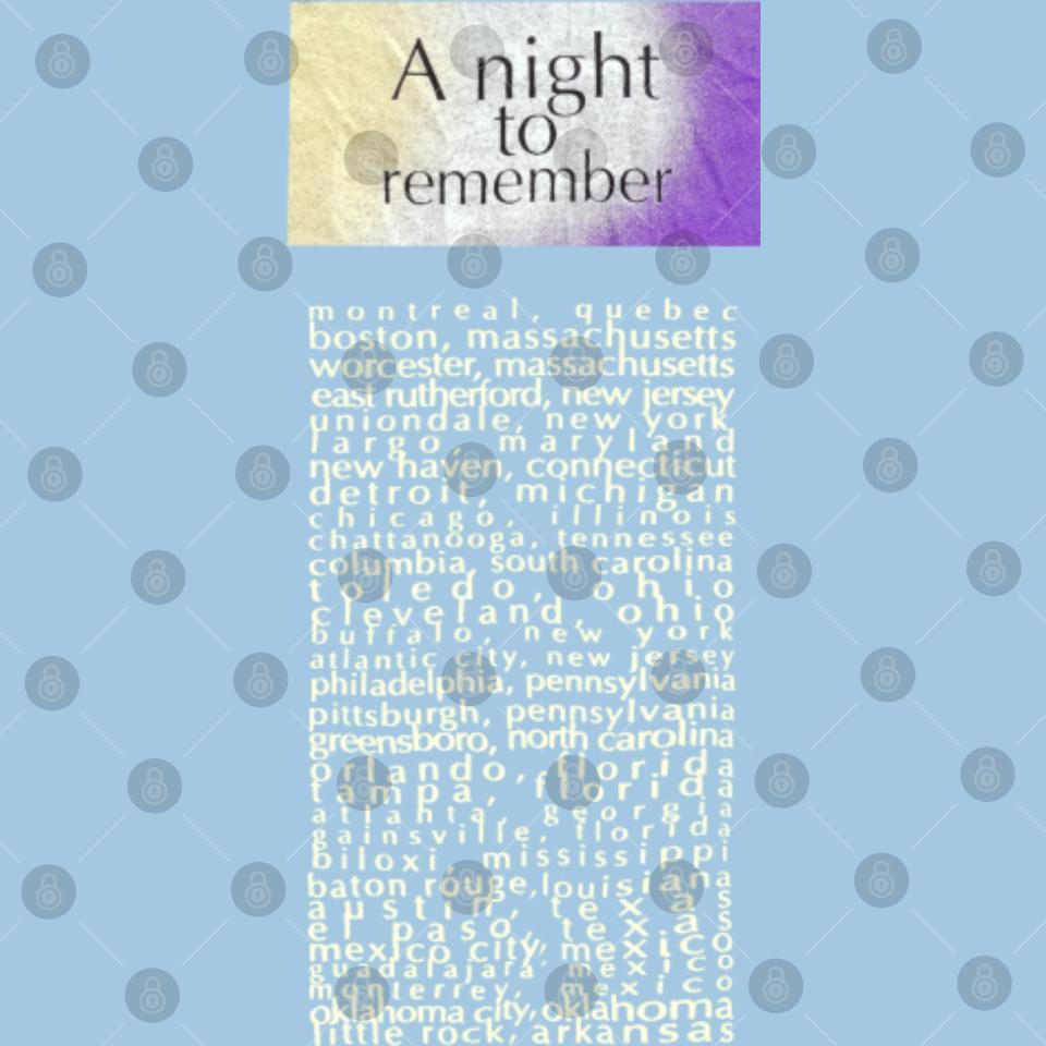 Vintage Rod Stewart Tour Poster Set