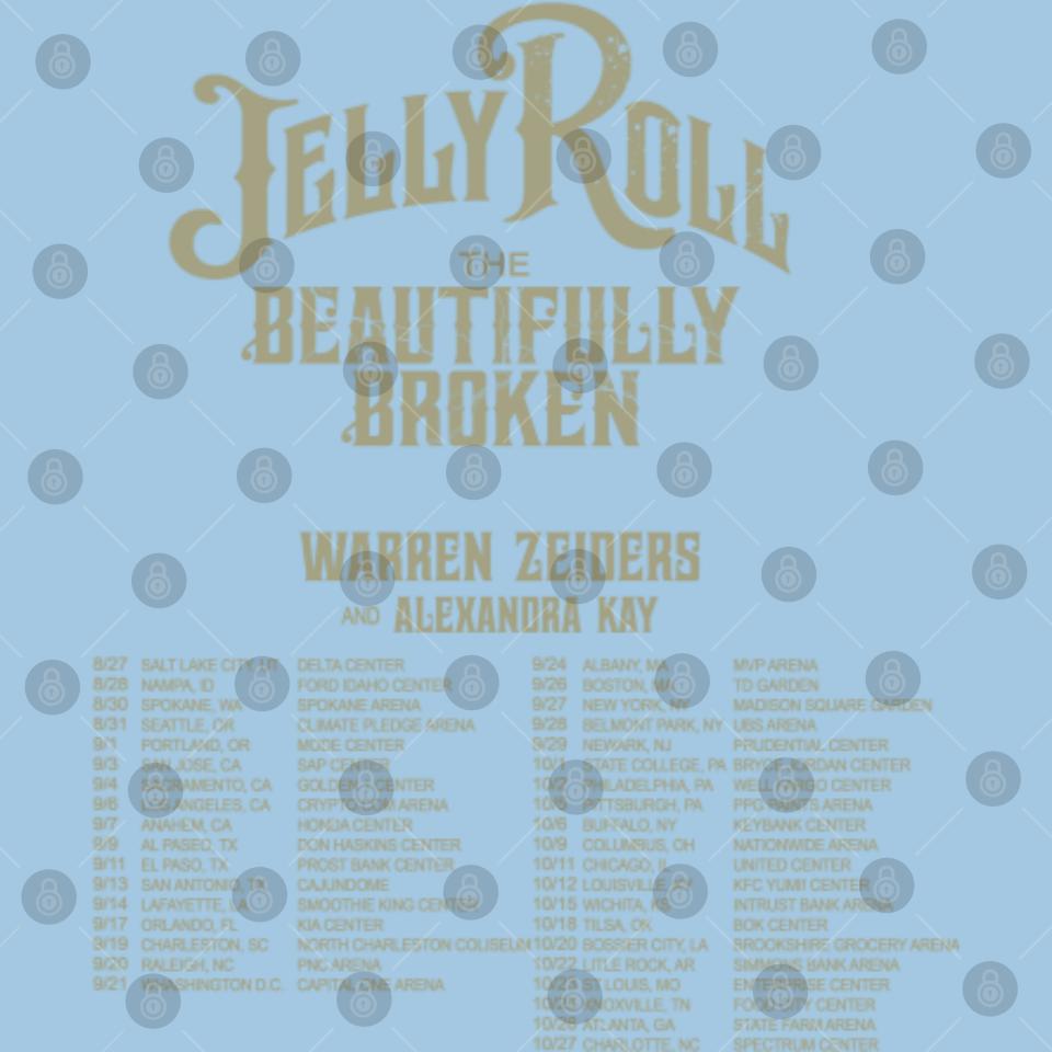 Jelly Roll The Beautifully Broken Tour 2024 Poster Set