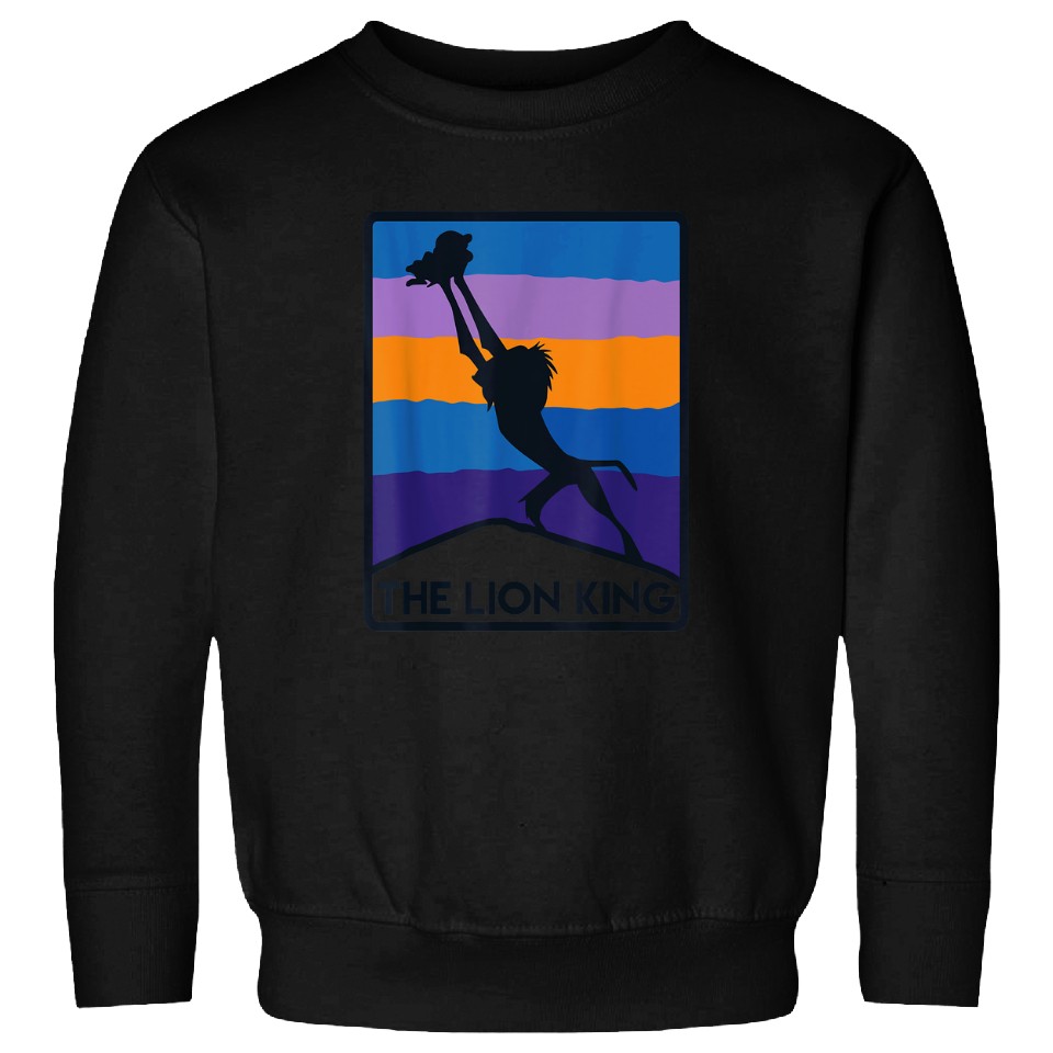 Disneyss The Lion King Rafiki Simba Rise Silhouette Chest Logo ...