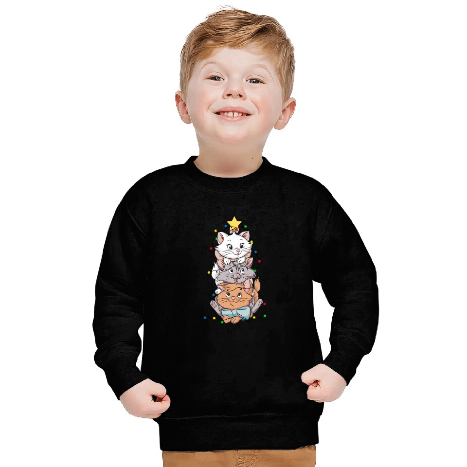 Disney Marie Aristocats Christmas Lights Sweatshirt