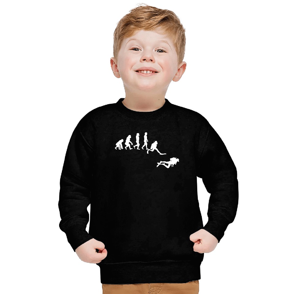 Scuba Dive T- Sweatshirt Evolution Diving Diver Ocean Lover Gift