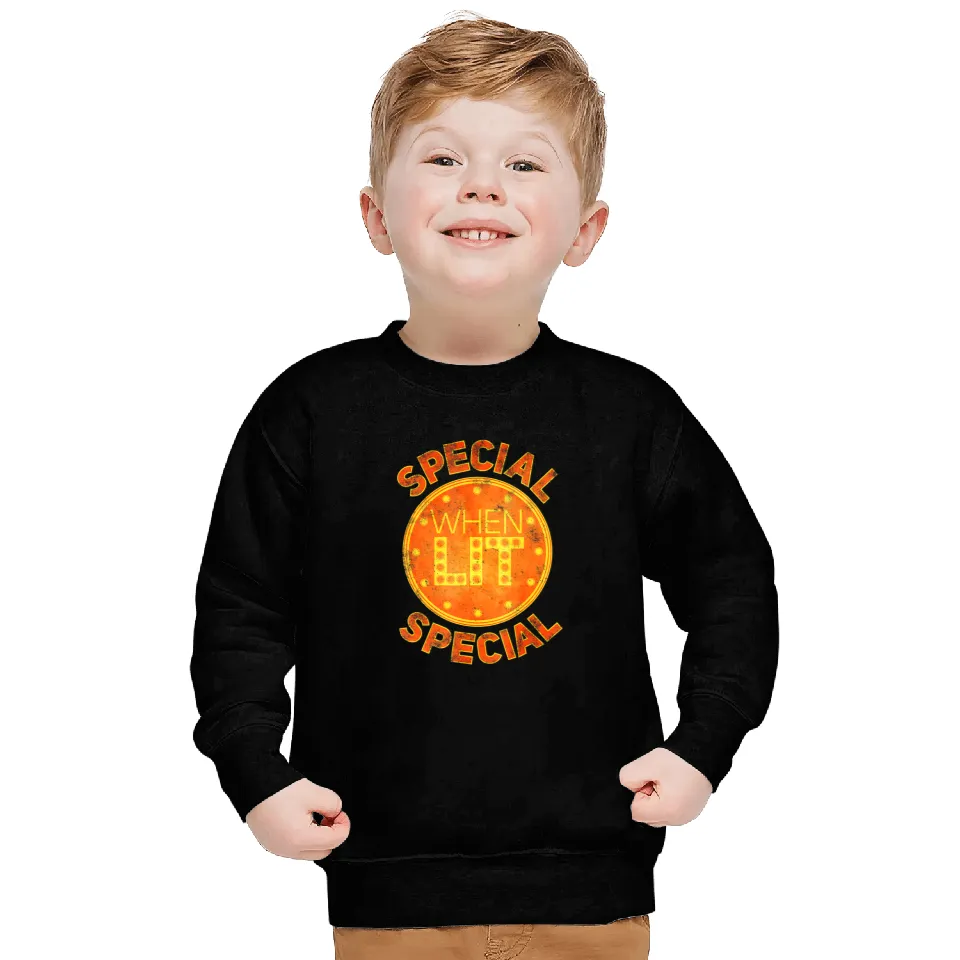 Special When Lit - Funny Retro Pinball Gift Sweatshirt