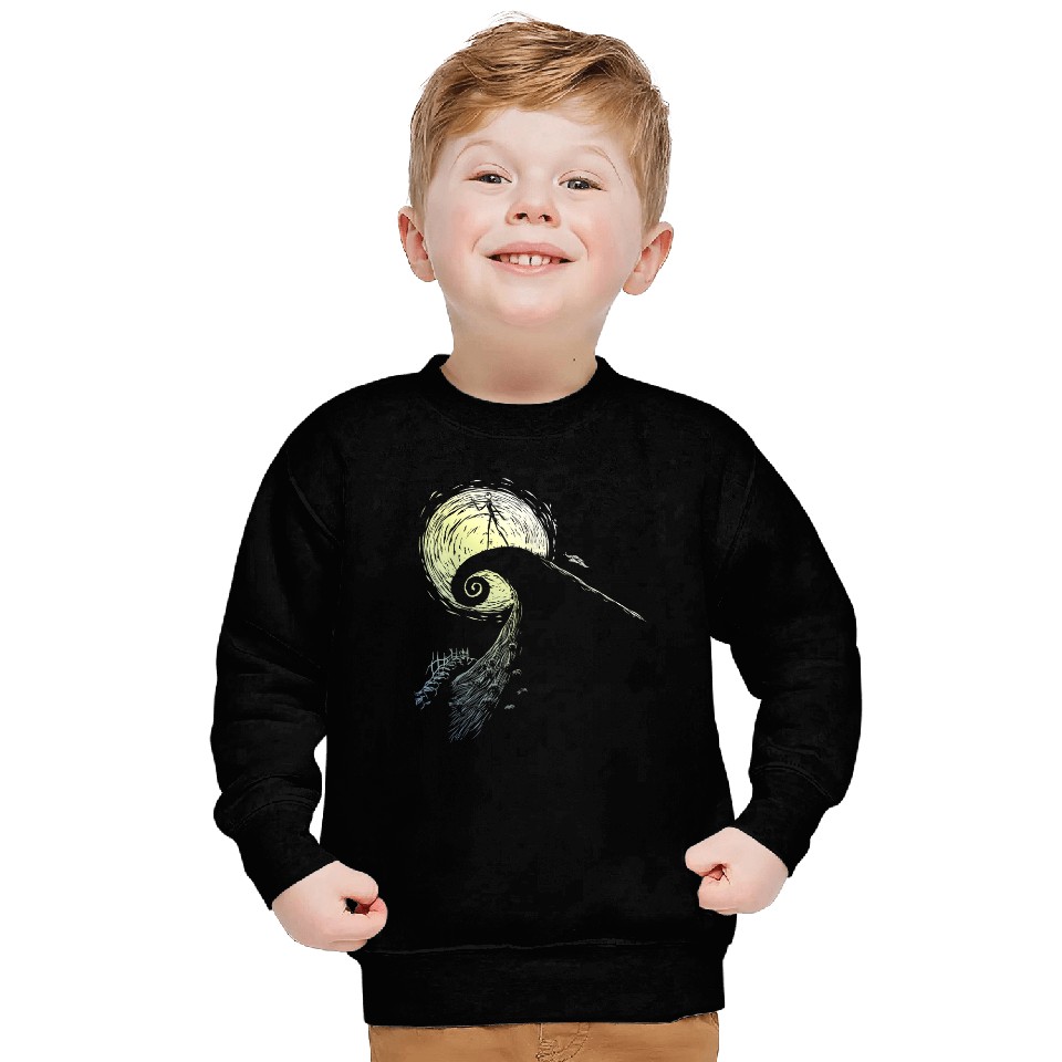 Disneyss The Nightmare Before Christmas Jack Spiral Hill Sweatshirts
