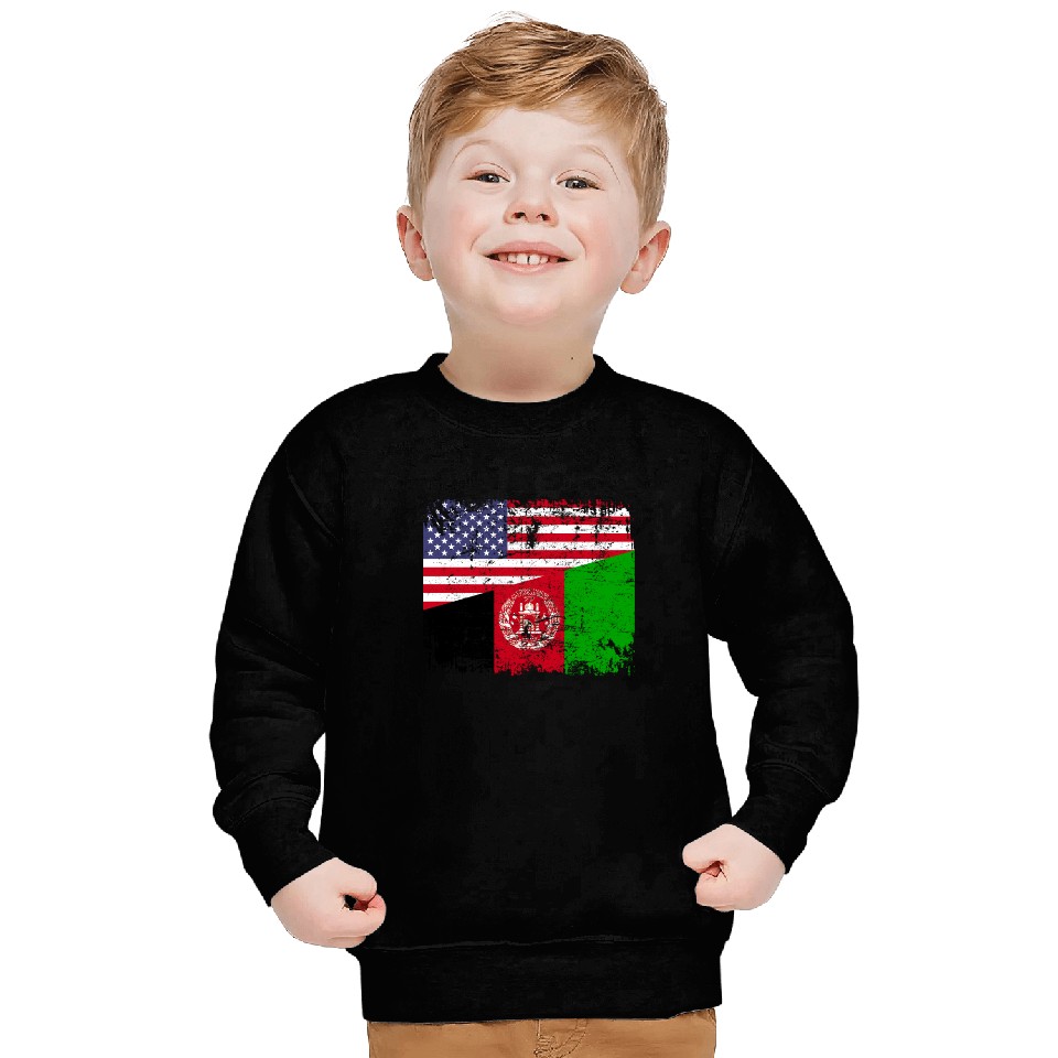 Usa Afghanistan Flag Sweatshirt