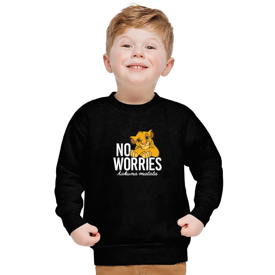 Disney Lion King Classic No Worries Simba Sweatshirts