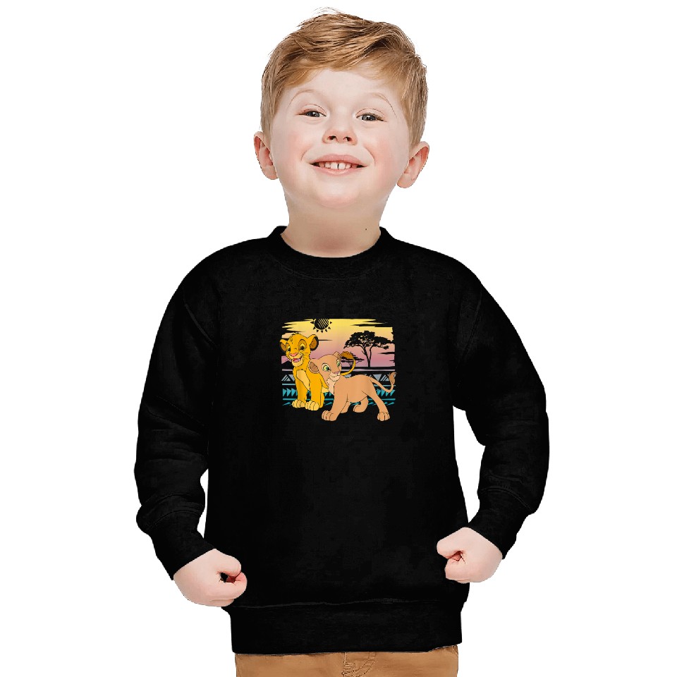 Disney The Lion King Young Simba Nala 90s Sweatshirts
