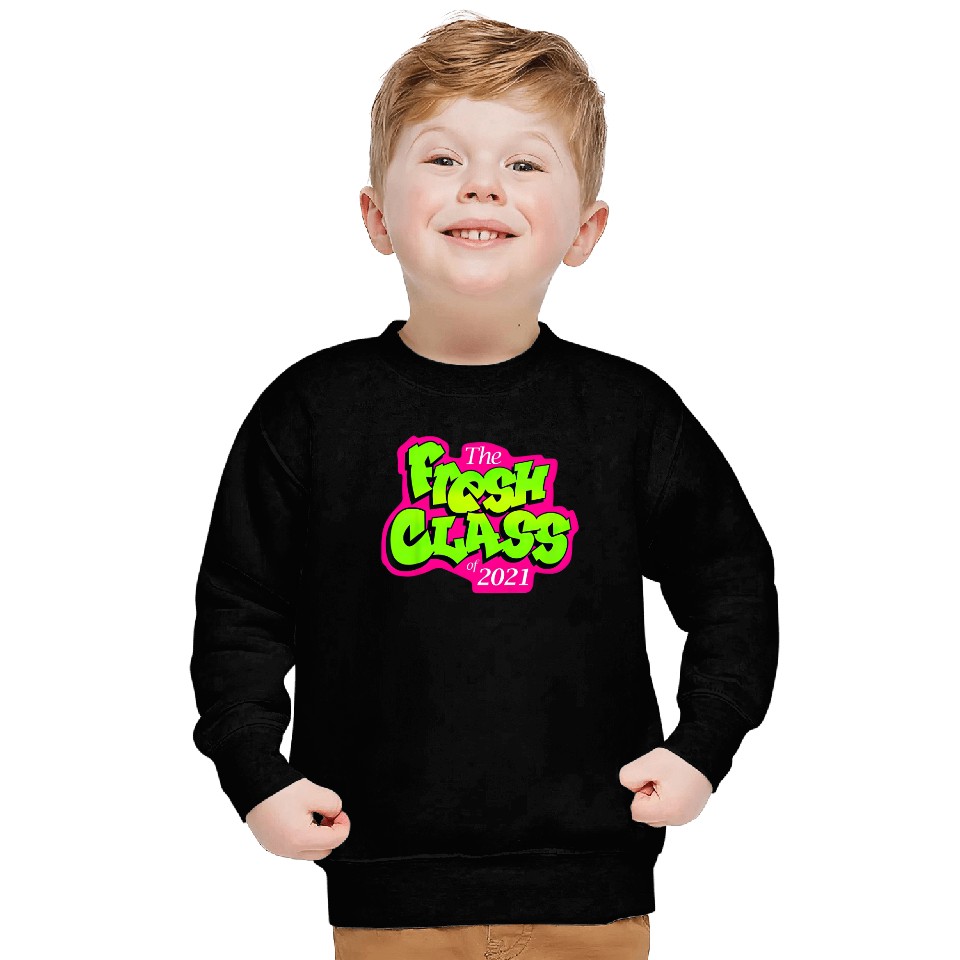 Class of 2021 Senior Fresh 90's TV Style Grad for Graduation Sweatshirt