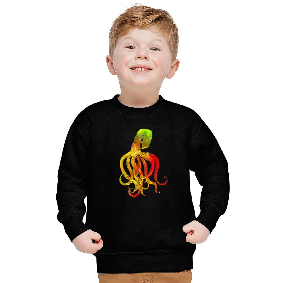 Sea Animals Squid Sea Monster Kraken Octopus Sweatshirt