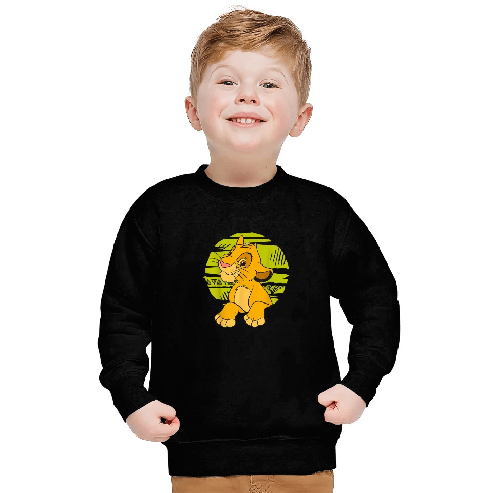 Disney The Lion King Young Simba Paws Green 90s Sweatshirts