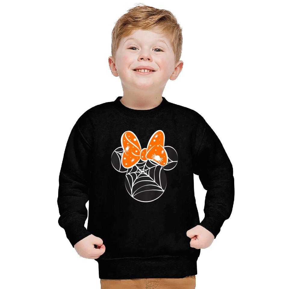 Kids Disneyss Mickey And Friends Halloween Minnie Spiderweb Toddler Sweatshirts