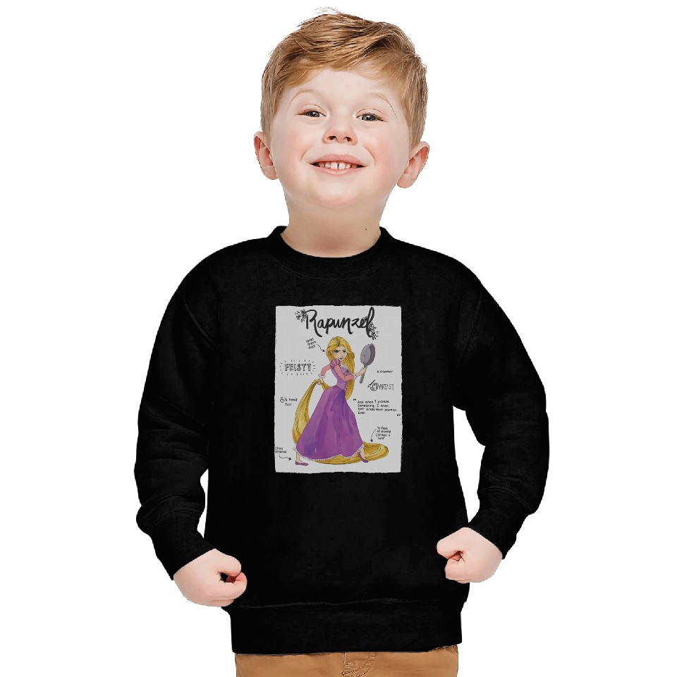 Disney Tangled Rapunzel Fashion Callouts Sweatshirts