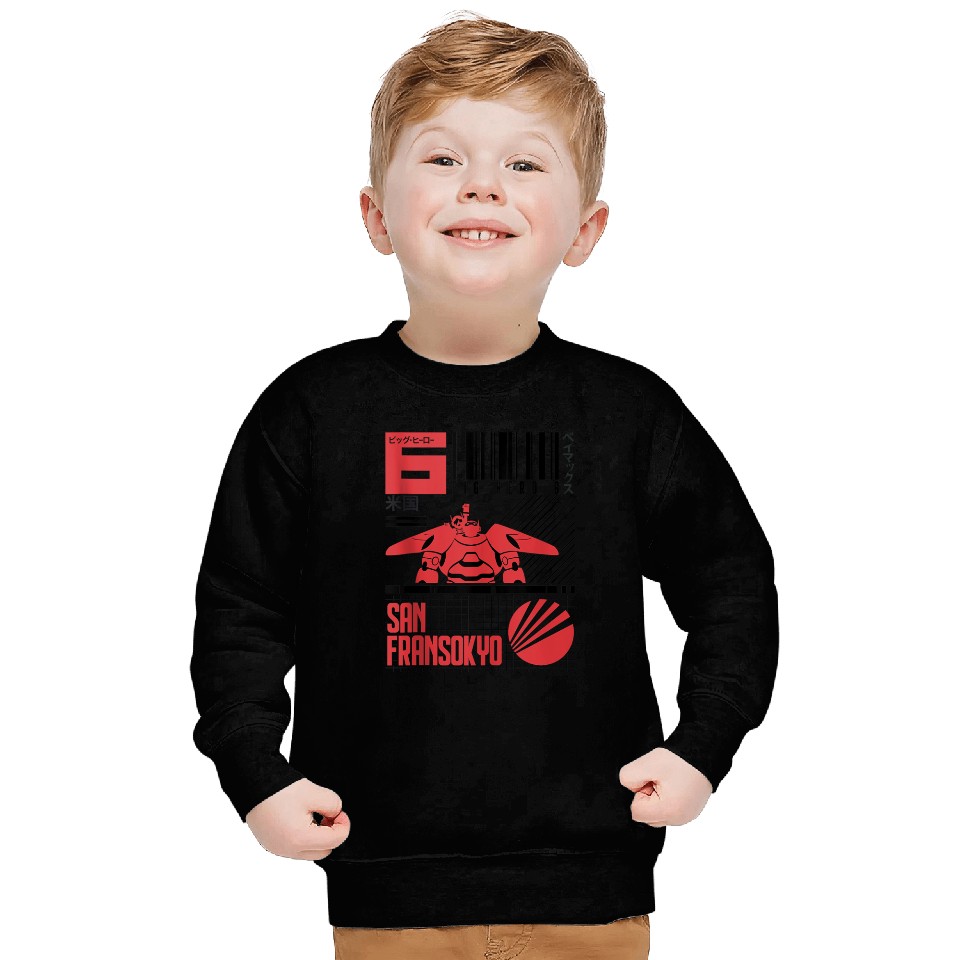Disneyss Big Hero 6 San Fransokyo Bar Code Poster Sweatshirts