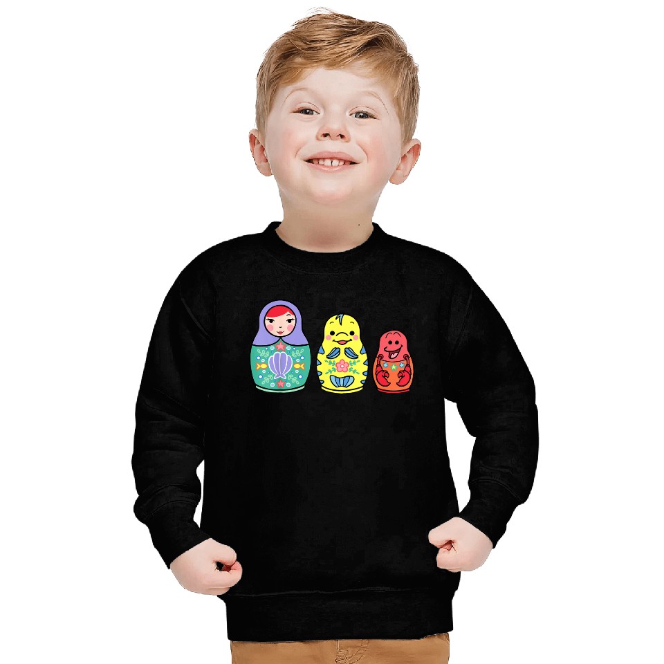 Disneyss The Little Mermaid Nesting Dolls Sweatshirts
