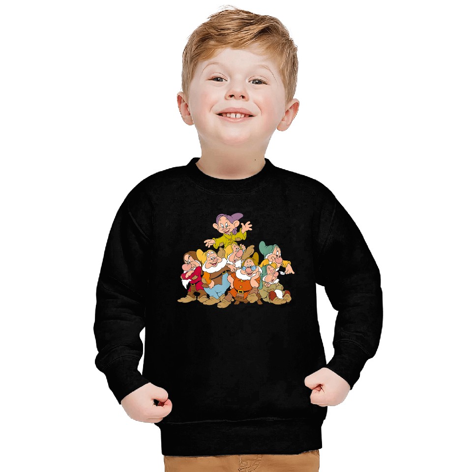 Disneyss Snow White The Seven Dwarfs Group Fun Sweatshirts