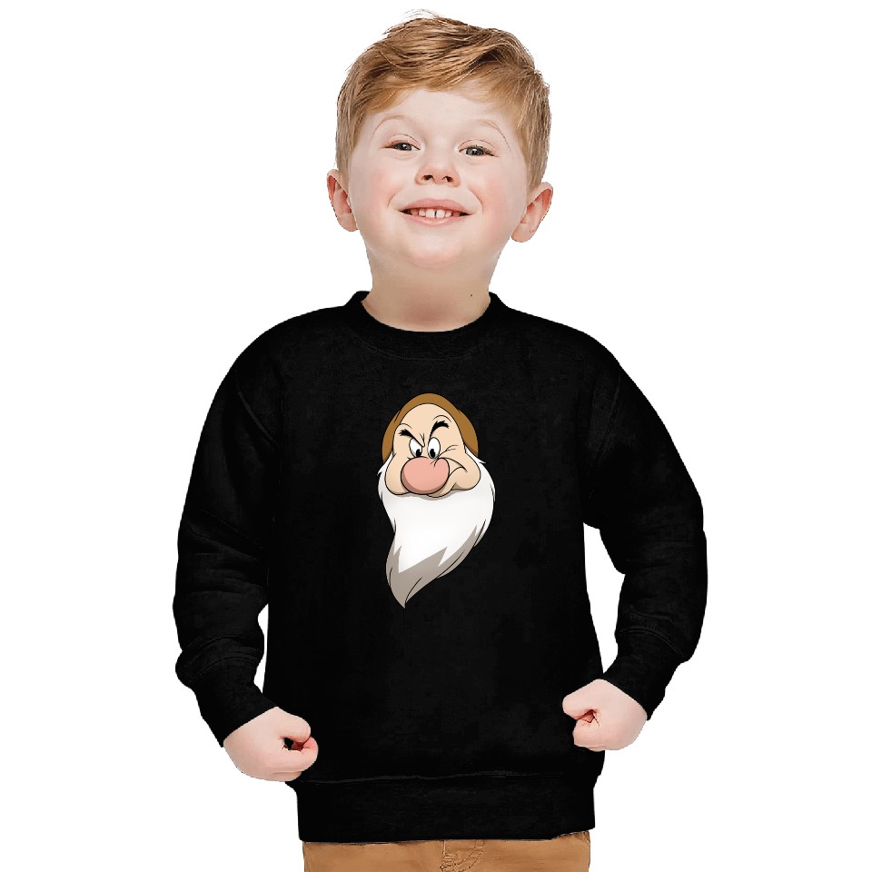Disney Snow White And The Seven Dwarfs Grumpy Big Face Sweatshirts