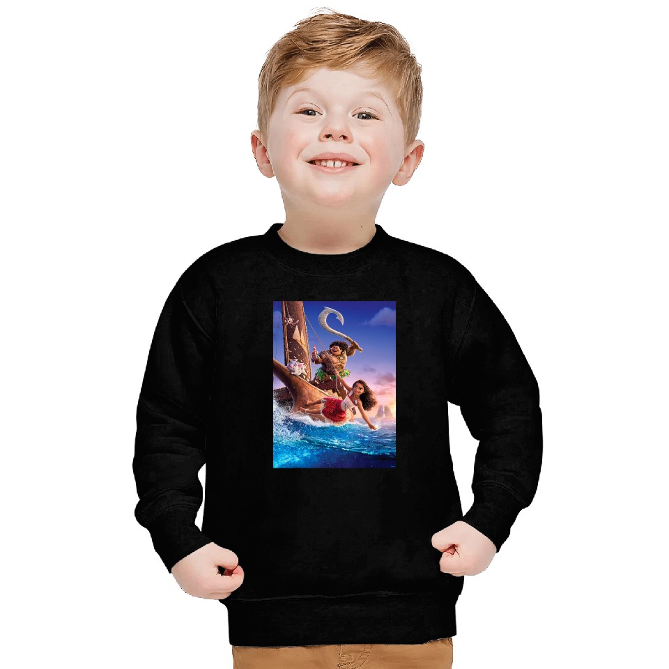 Disney Moana 2 Ocean Adventure  Movie Teaser Poster Sweatshirts