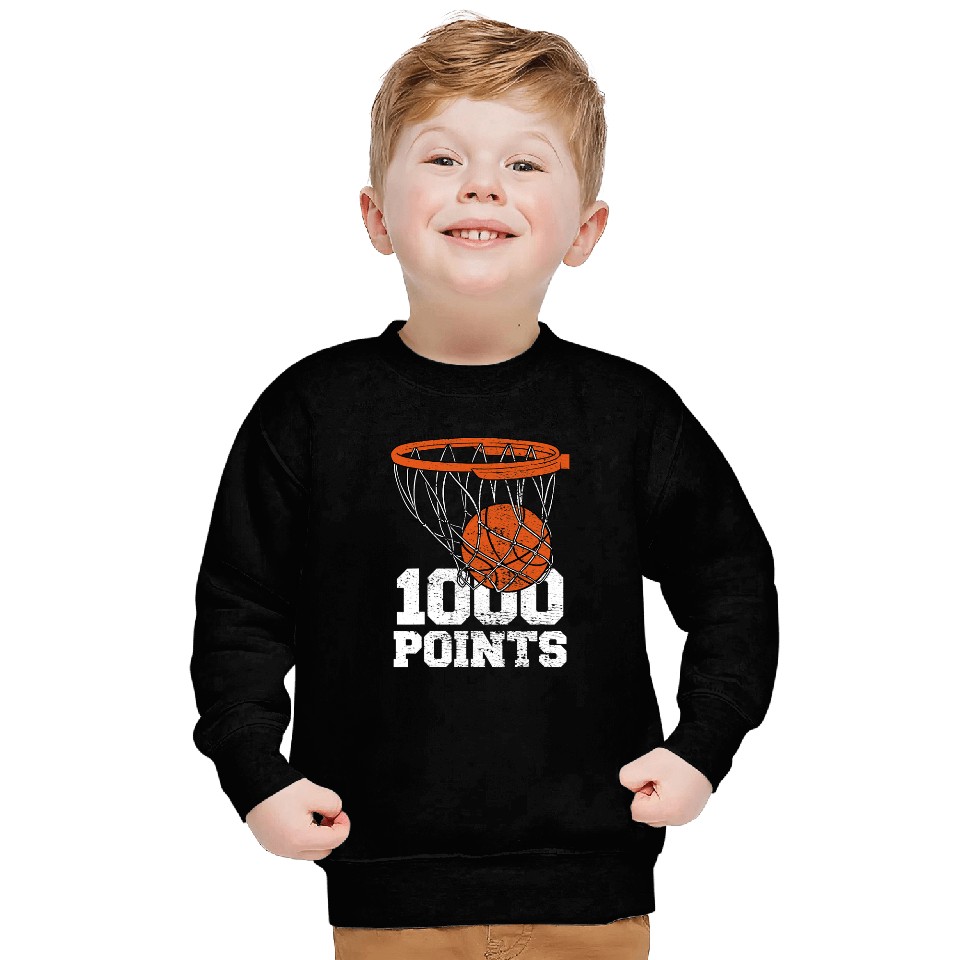 Basketball Gift 1000 Points Basketball Scorer High School Basketball Player 2 Sweatshirts