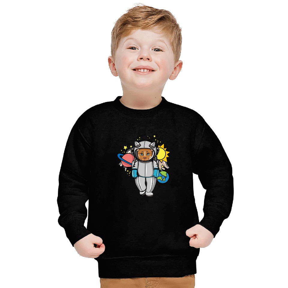 Cat Paws Astronaut Space Cat Gift Astronomy Lover Sweatshirts
