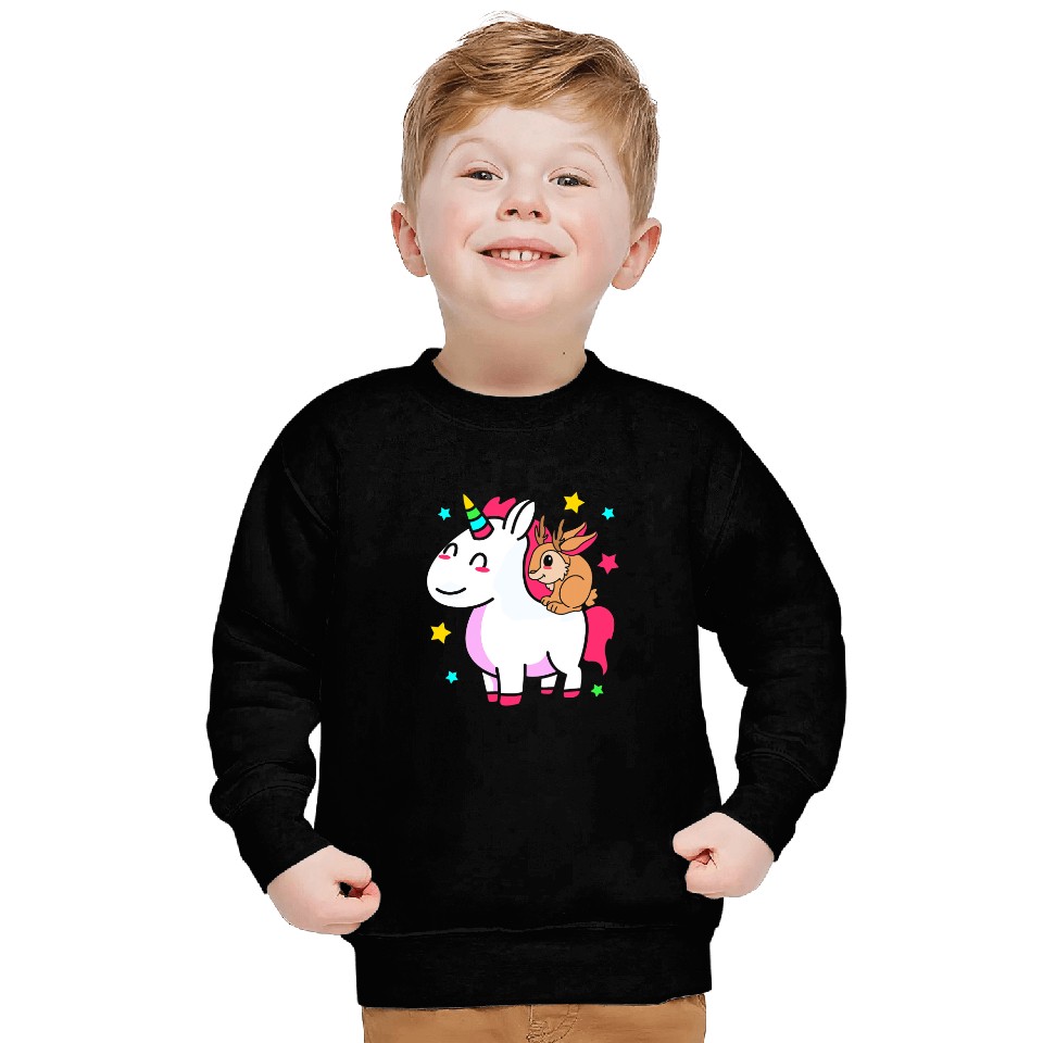Unicorns Jackalope Riding Unicorns Cryptid Squad Unicorns Jackalope Sweatshirts
