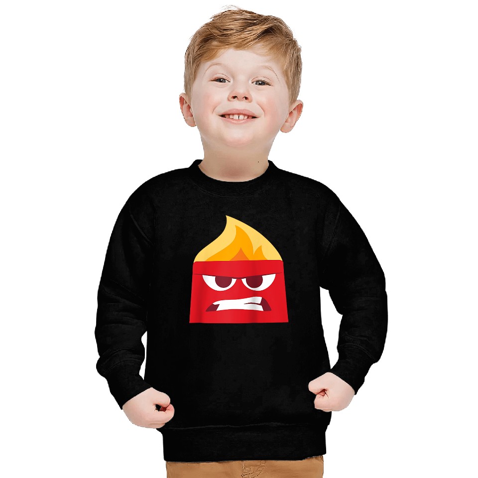Disney and Pixar’s Inside Out Anger Red Raglan Baseball Tee Sweatshirts