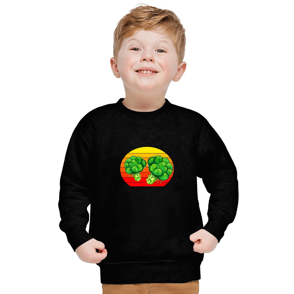 Beautiful Broccoli Sunset Sweatshirts