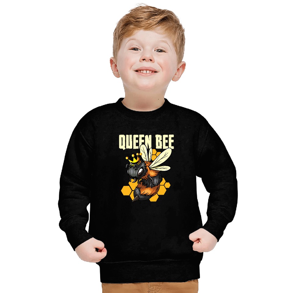 Bee Beekeeping Queen Bee Honey Bee With Crown Queen Beekeeper 449 Beekeeper Sweatshirts