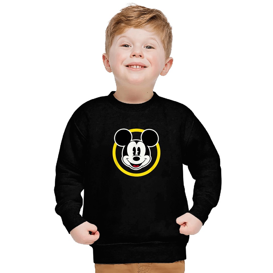 Amazon Essentials Disney Smiling Mickey in Yello Sweatshirts