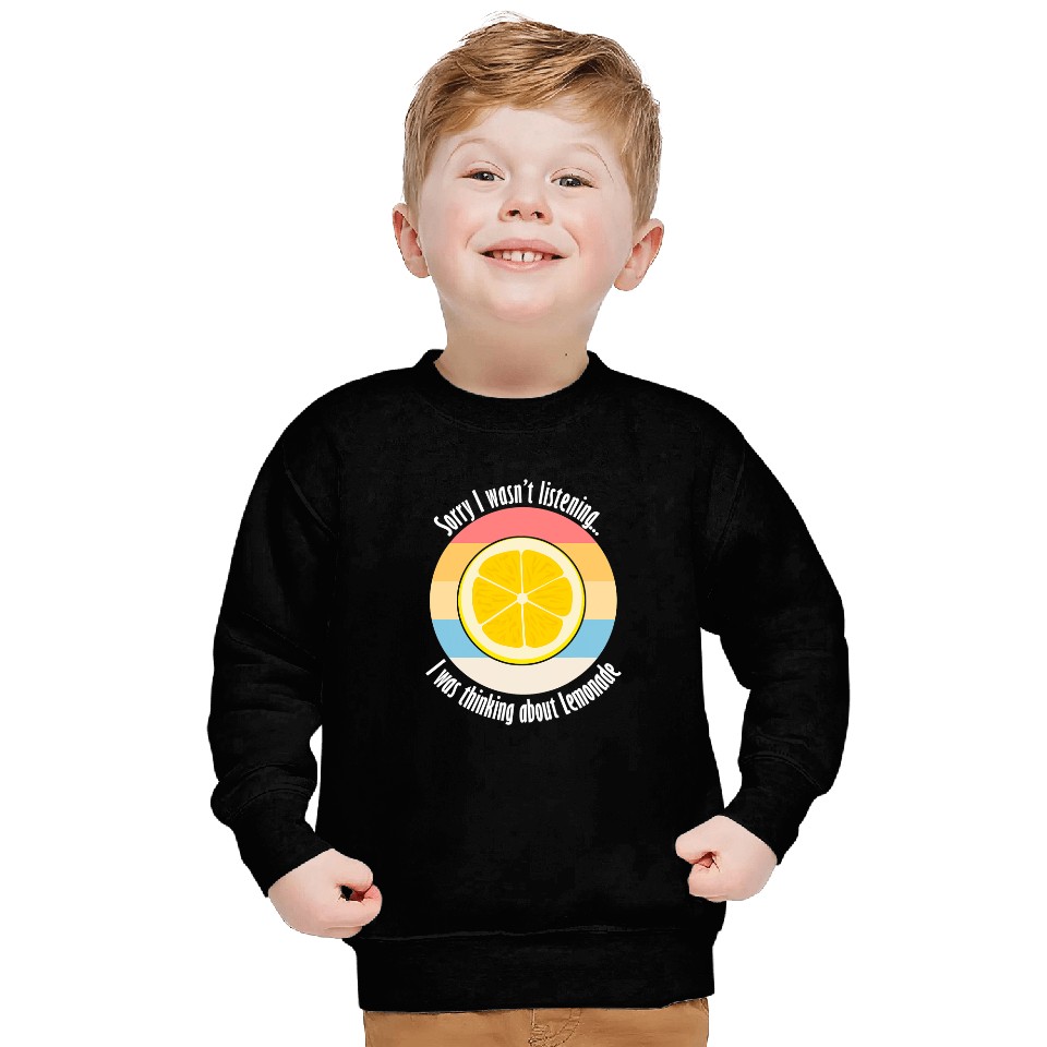 Citrus Fruit Lemon Ironic Quote Thinking About Lemons Sweatshirts