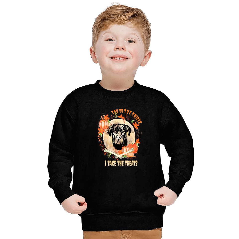 Cane Corso Dog Owner Halloween Pumpkin Humor Funny586 Sweatshirts