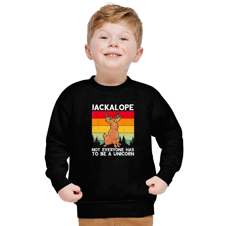 Rabbits Jackalope Retro Not To Be Unicorns Jackrabbit Cryptid Rabbit Sweatshirts