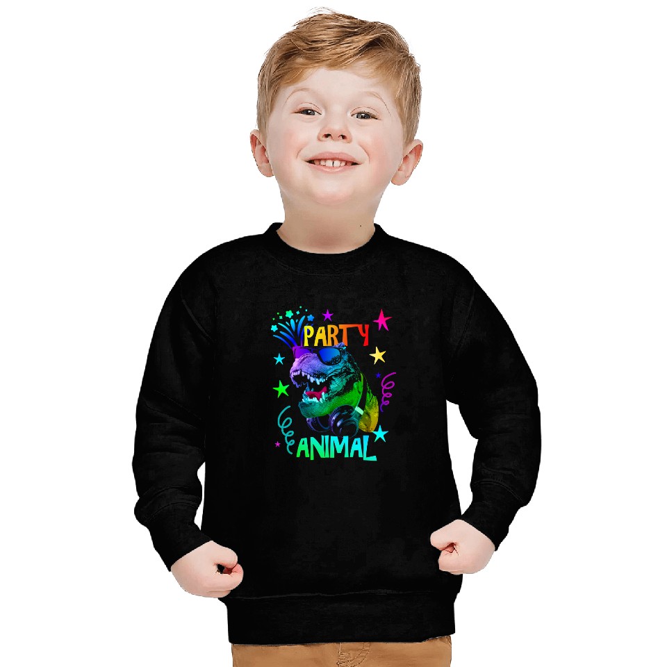 Dinosaur Dino TRex Party Animal Sweatshirts