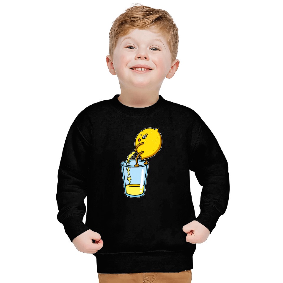 Funny Humor Citrus Lemon Lemonade Making Sweatshirts