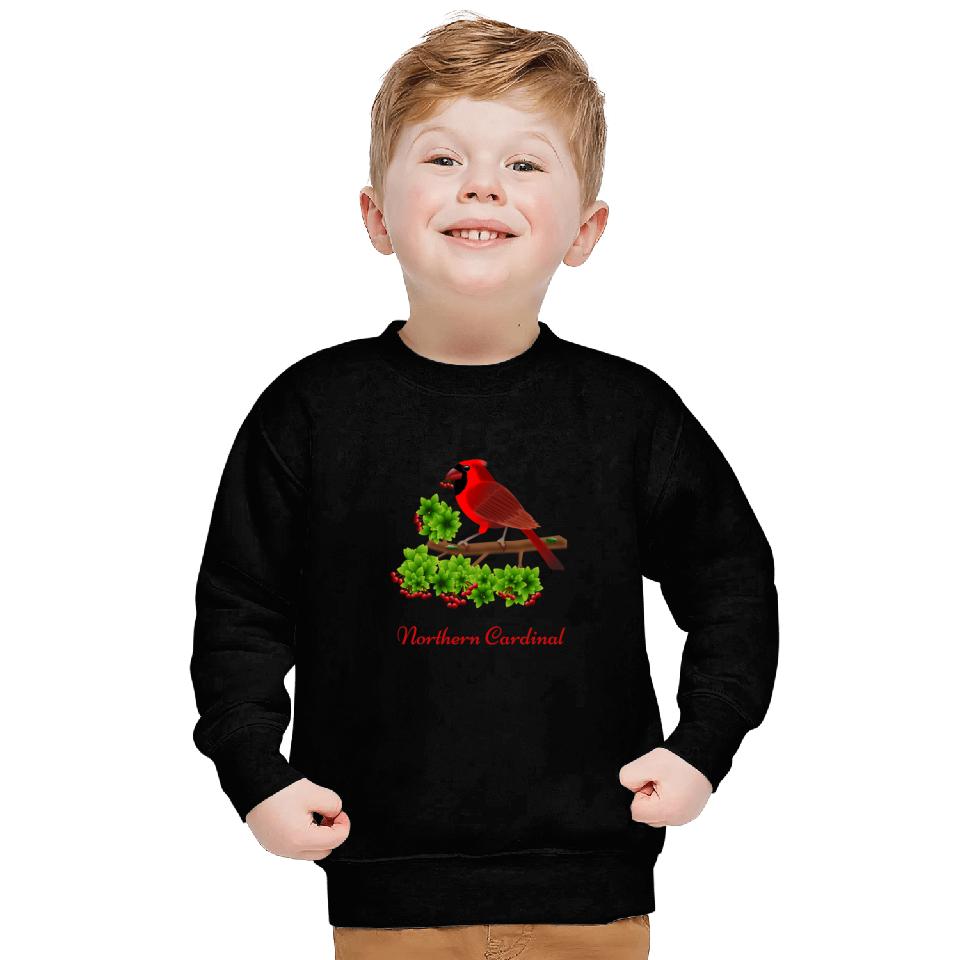 Northern Cardinal Beautiful Cardinal Bird Ornithology Sweatshirts