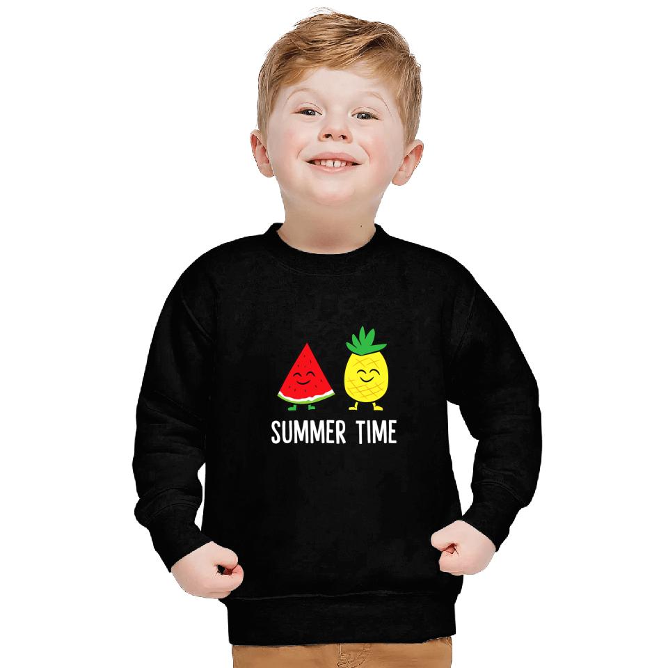 Watermelon pineapples Summer Time Vacation Fruits Watermelon Sweatshirts