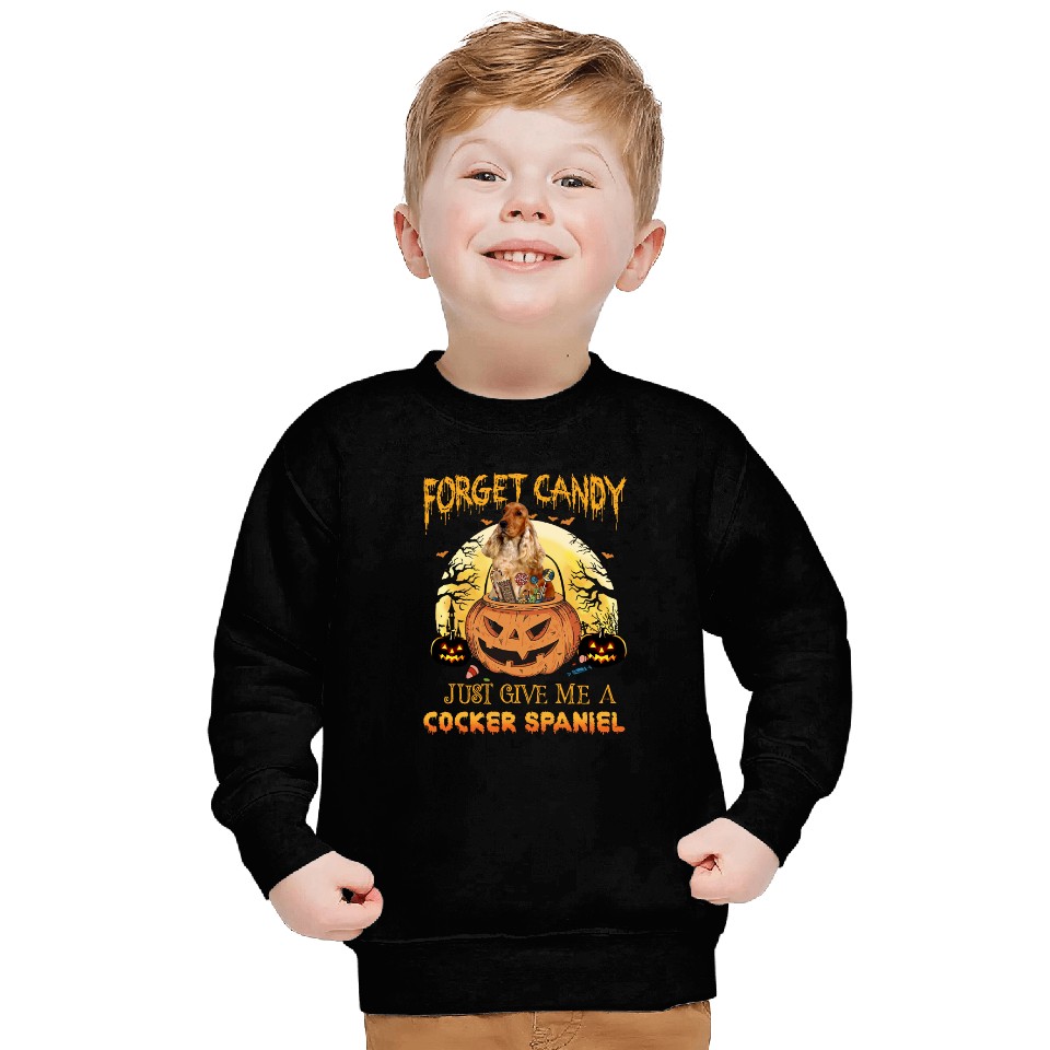 Candy Pumpkin Cocker Spaniel Sweatshirt