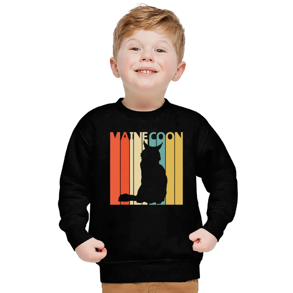 Vintage Maine Coon Cat Sweatshirt