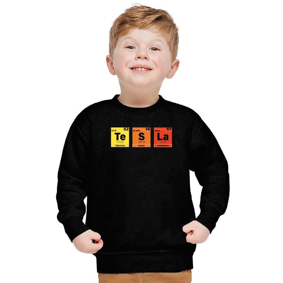 Tesla Periodic Table Te S La Sweatshirt