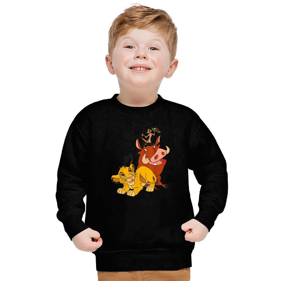 Disneyss The Lion King Young Simba Timon And Pumbaa Sweatshirts
