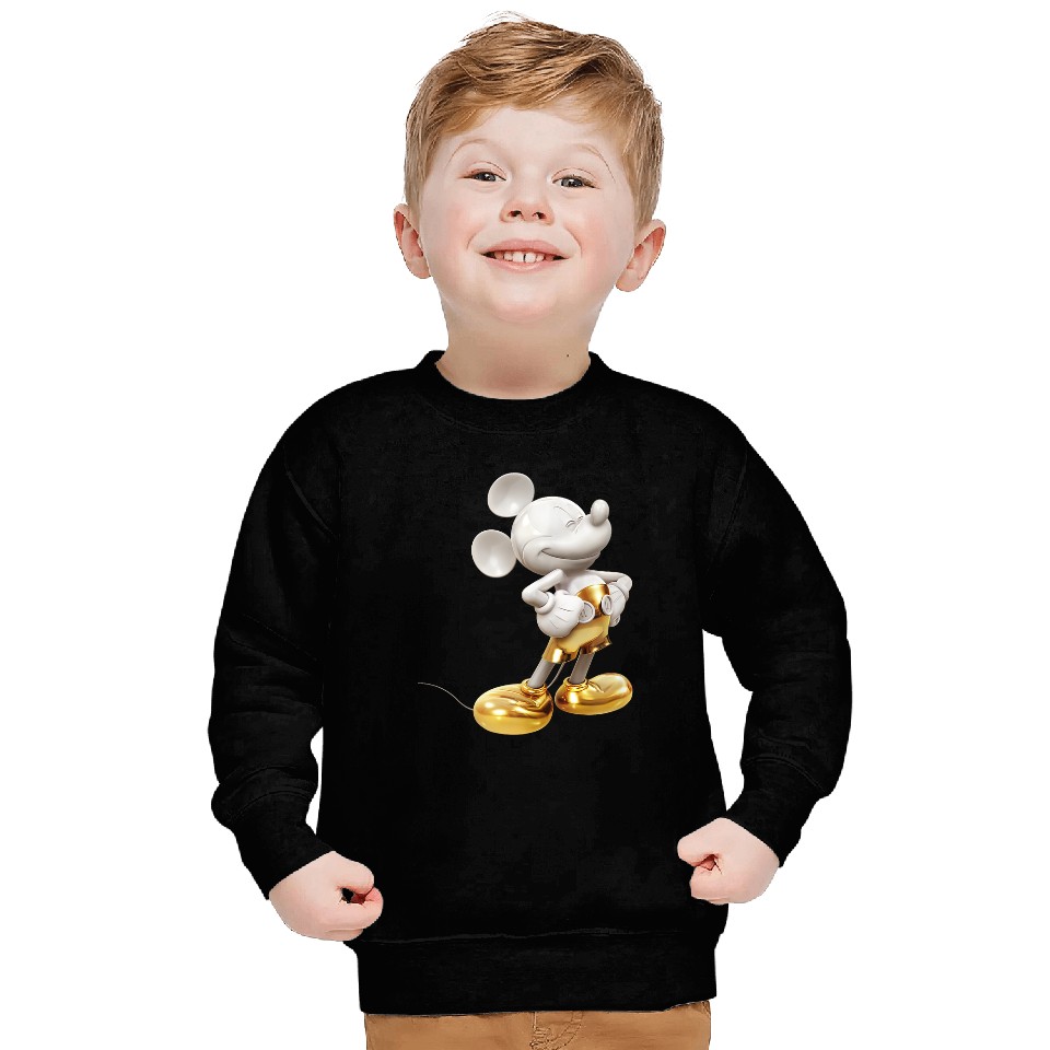 Disney Gold Mickey Mouse Pose Sweatshirts