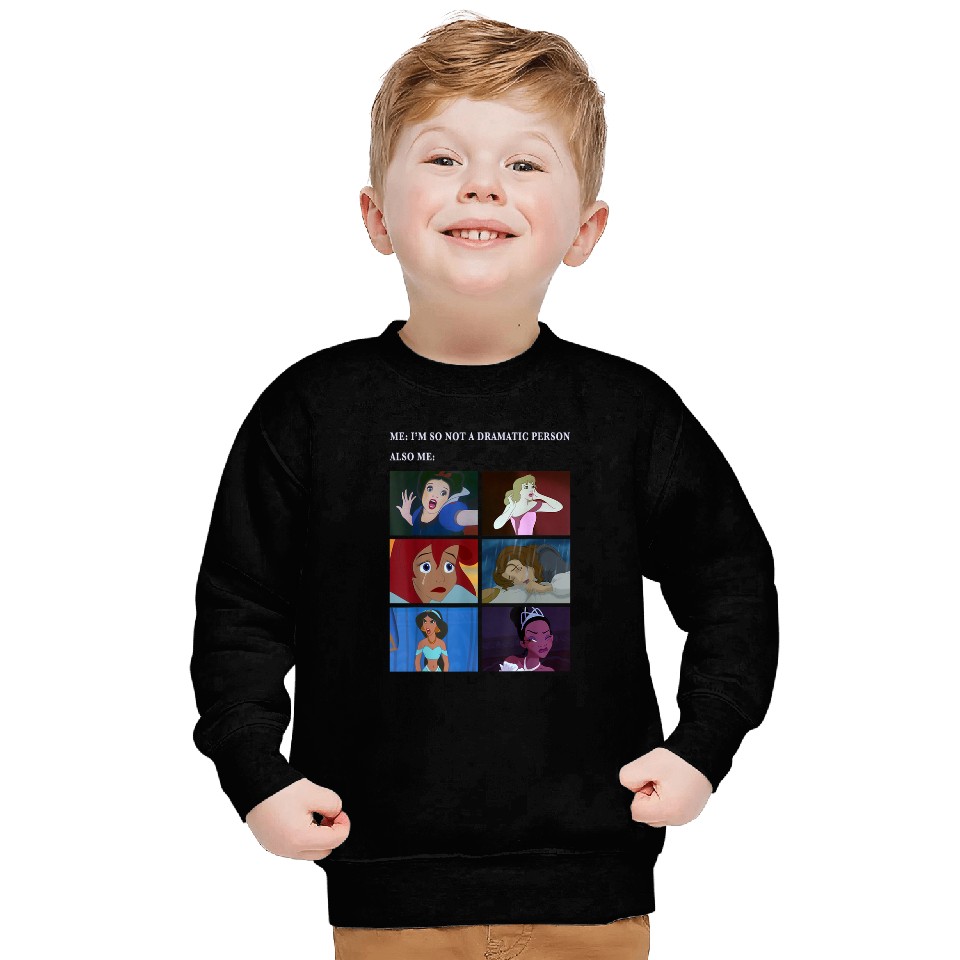 Disney Princess Not Dramatic Meme Panel Sweatshirts