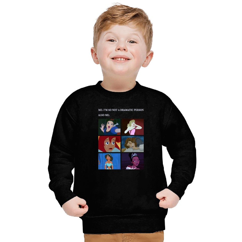 Disney Princess Not Dramatic Meme Panel Sweatshirts