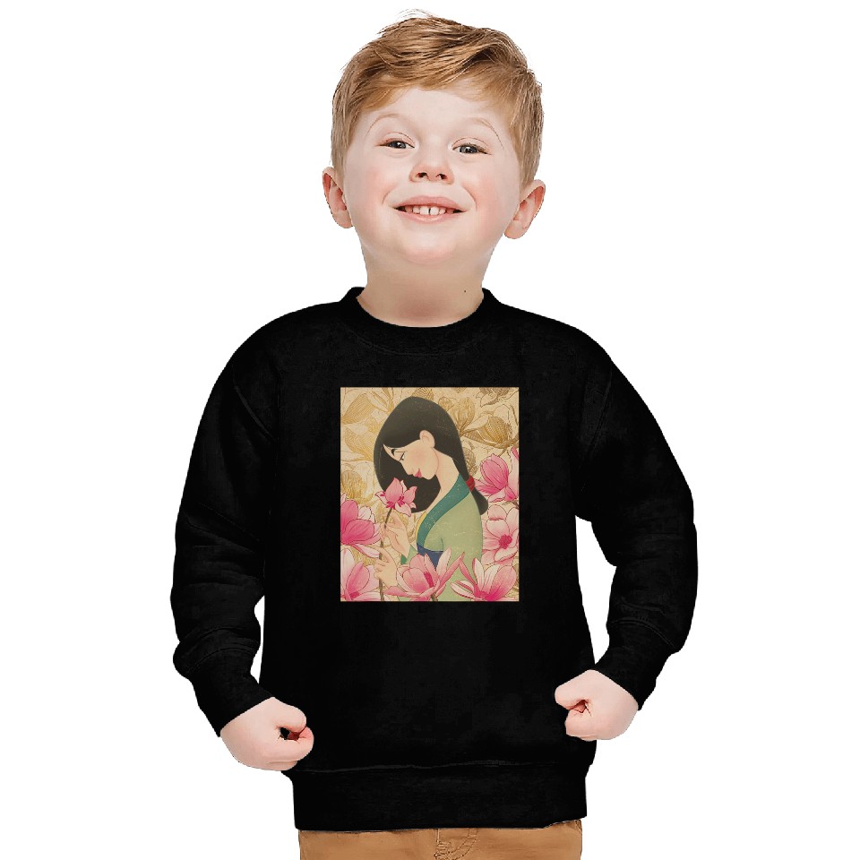 Disney Mulan Floral Sweatshirts