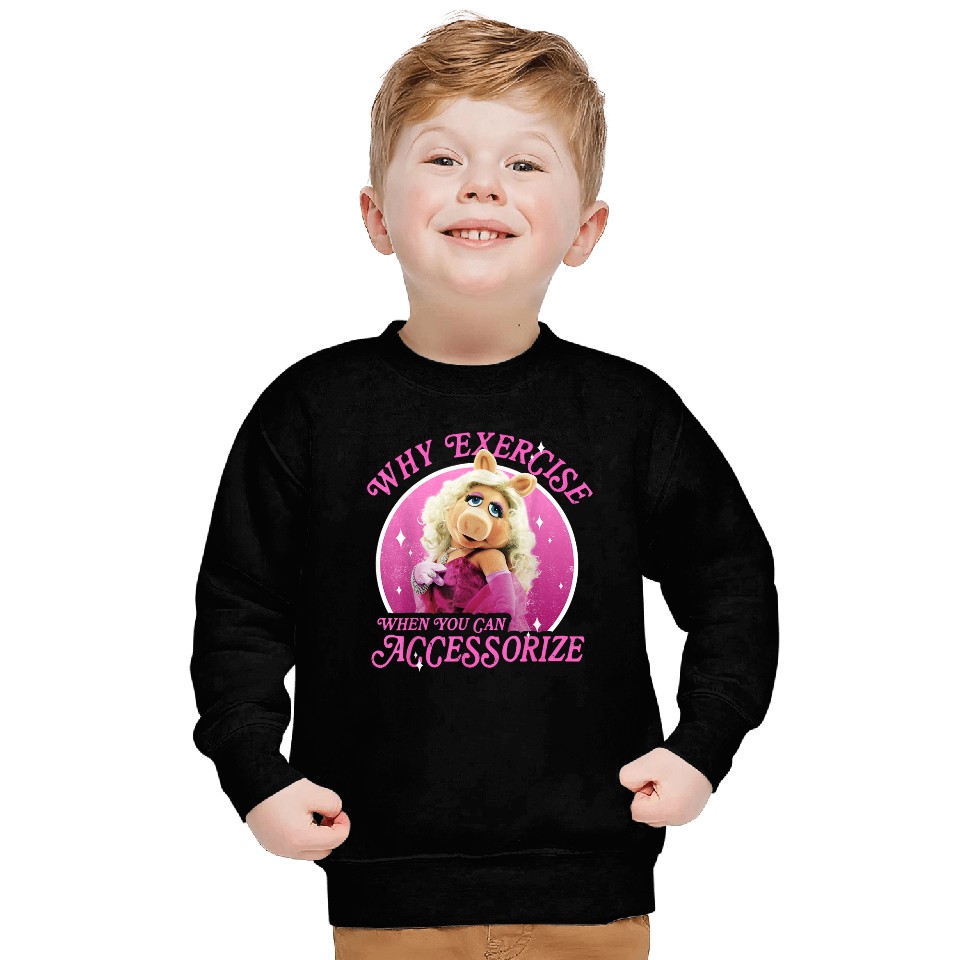 Disneyss The Muppets Miss Piggy Why Exercise Accessorize Sweatshirts